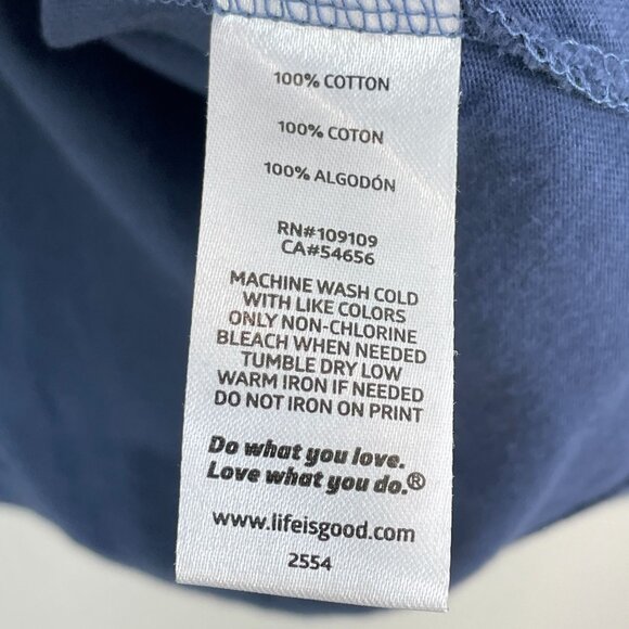 Life Is Good Womens Plus XXL Crusher Classic Fit V Neck T Shirt Patriotic Flower - Picture 4 of 8